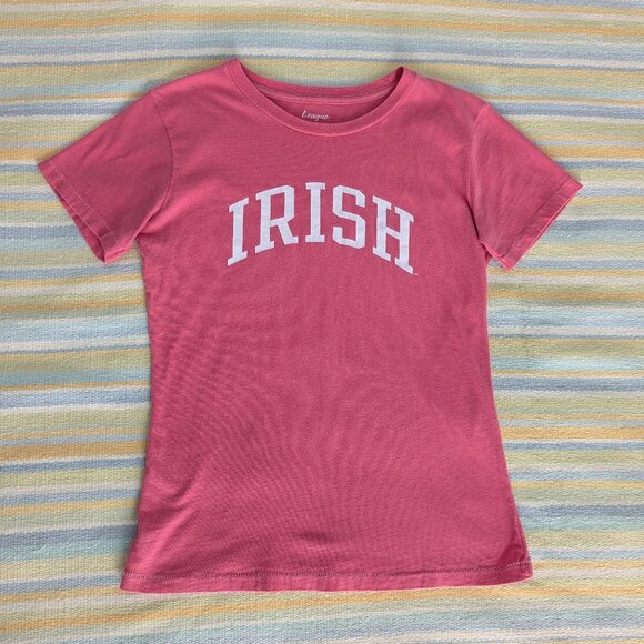 🛍️ BUNDLE ONLY • Vintage League Notre Dame 'Irish' Tshirt Size Large - Picture 1 of 10